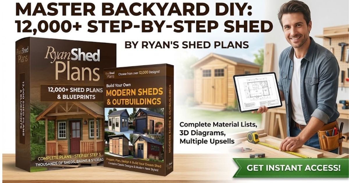 My Shed Plans by Ryan Henderson - 12000 Shed Plans and Blueprints Package